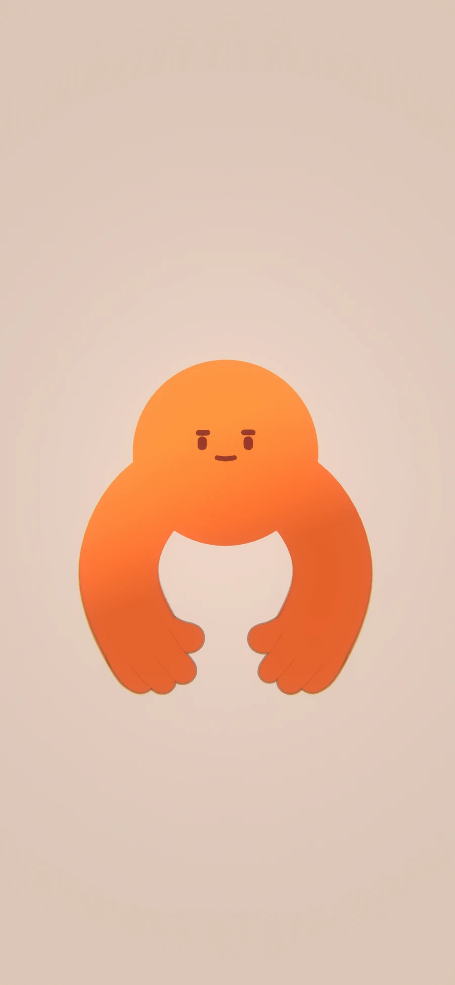 Orb’s orange colour selection with its matching background